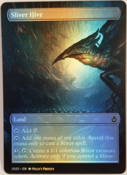 Sliver Hive FOIL Proxy Playtest Card with Custom Fantasy Art Design - Image 1