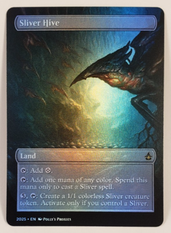 Sliver Hive FOIL Proxy Playtest Card with Custom Fantasy Art Design - Image 2