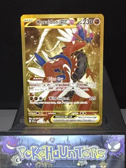 Pokemon Card Koraidon EX 254/198 Scarlet & Violet Gold Hyper Rare Full Art NM - Image 1