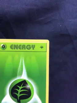 Pokemon Cards: Base Set 1st Edition Common: Grass Energy 99/102 - Image 3