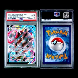 PSA 9 MINT Blastoise VMAX SWSH103 Full Art Black Star Promo 2021 Pokemon Card - Image 3
