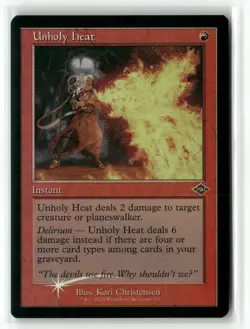 Unholy Heat 13 Retro Frame Foil Modern Horizons 3 MH3 MTG Magic - Image 1