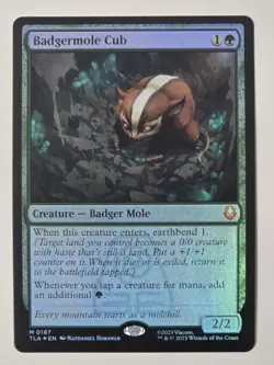 Badgermole Cub (FOIL) #0167 Avatar: The Last Airbender Magic The Gathering NM - Image 3
