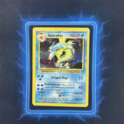 ⭐ Gyarados 6/102 ⭐ Original Holo Rare Base Set Pokemon Card 1999 WOTC TCG - Image 2