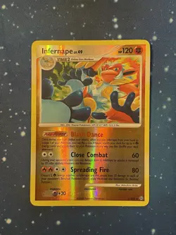 2008 Pokemon INFERNAPE Reverse Holo 3/100 Diamond Pearl Stormfront NM- Excellent - Image 1