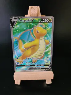 Pokemon TCG Dragonite V (Full Art) Pokemon GO 076/078 Holo Ultra Rare - Image 1