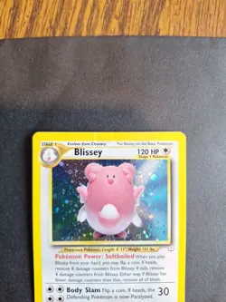Pokemon TCG Blissey Neo Revelation 2/64 Swirl Unlimited Holo Rare HP - Image 2