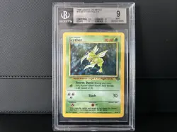 Pokemon 1999 Jungle Unlimited Scyther Holo #10 BGS 9 - Image 3