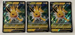 3x Jolteon V SWSH151 Holo Pokemon Black Star Promo VLP - Image 1