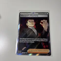 Giovanni's Charisma 197/165 Full Art SR Pokemon 151 English - Image 1
