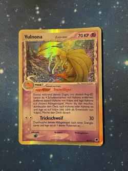 2007 Pokemon VULNONA HOLO 8/101 EX Dragon Frontiers Deutsch Excellent Selten! - Image 1