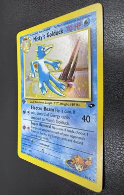 Misty's Golduck 12/132 Pokemon Gym Challenge Holo 1st Edition LP++-MT RARE - Image 4