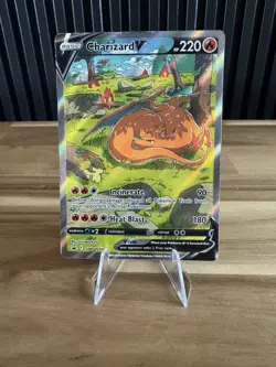CHARIZARD V HOLO Alt Art Black Star Promo SWSH260 Pokemon Sword and Shield TCG - Image 1