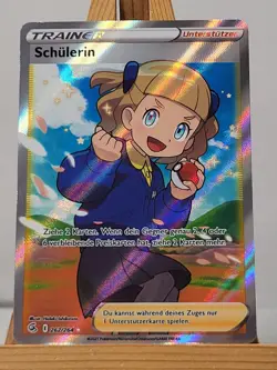 Schulerin Trainer Fullart 262/264 Fusionsangriff Deutsch NM Pokemon Karte - Image 1