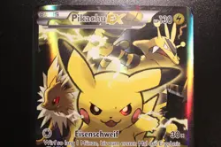 Pokemon PIKACHU EX ° XXL ° KARTE ° XY123 KP130 BASIS 2016 - Image 4