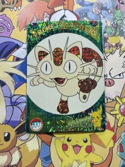 Pokemon Vintage Pocket Monsters Vending HOLO Prism Sticker 1999 Bandai Nintendo - Image 1