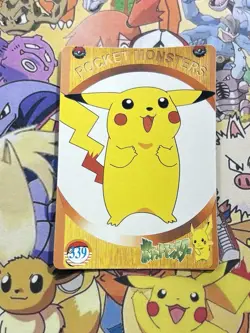 Pokemon Vintage Pocket Monsters Vending HOLO Prism Sticker 1999 Bandai Nintendo - Image 2