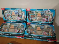 Pokemon Snorlax Ex & Blissey Ex Special Collection Box! 4 Boxes Exclusive, 8Pks - Image 1