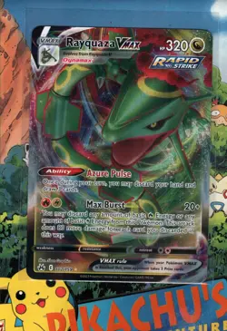 Pokemon TCG Rayquaza VMAX 102/159 Crown Zenith Holo Full Art NM/M - Image 1