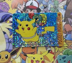 Pokemon Vintage Pocket Monsters Vending HOLO Prism Sticker 1999 Bandai Nintendo - Image 1