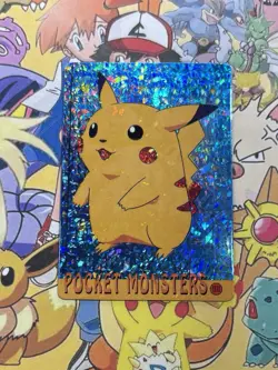 Pokemon Vintage Pocket Monsters Vending HOLO Prism Sticker 1999 Bandai Nintendo - Image 2