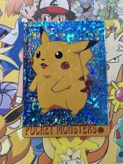 Pokemon Vintage Pocket Monsters Vending HOLO Prism Sticker 1999 Bandai Nintendo - Image 3