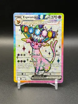 Pokemon Espeon ex SVP 175 Premium Figure Collection Black Star Promo - Image 1