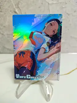 Nemona Trading Card Waifu Goddess Story Anime Girl holo Karte Manga Full Art - Image 1