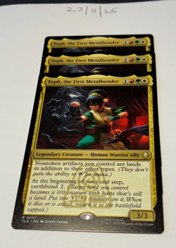Magic the Gathering MTG Toph, the First Metalbender x3 Rare Cards NM/M Avatar - Image 1