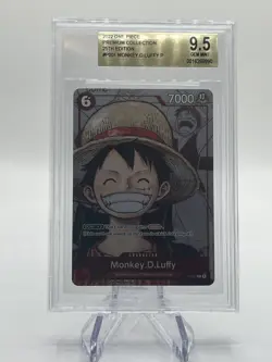 One Piece Monkey D. Luffy Premium Card Collection 25th Anniversary Eng BGS 9.5 - Image 1