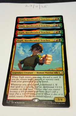 Magic the Gathering MTG Toph, Hardheaded Teacher x4 Rare Cards NM/M Avatar - Image 1