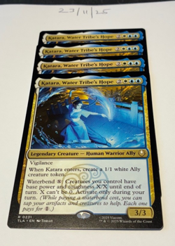 Magic the Gathering MTG Katara, Water Tribe's Hope x4 Rare Cards NM/M Avatar - Image 1