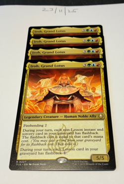 Magic the Gathering MTG Iroh, Grand Lotus x4 Rare Cards NM/M Avatar - Image 1
