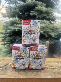 Prismatic Evolutions 3 Factory Sealed Booster Bundles Pokemon Trading Card Game - Image 1