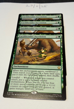 Magic the Gathering MTG Earthbender Ascension x4 Rare Cards NM/M Avatar - Image 1