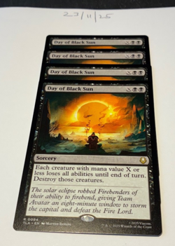 Magic the Gathering MTG Day of Black Sun x4 Rare Cards NM/M Avatar - Image 1