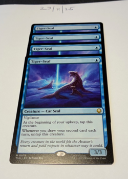 Magic the Gathering MTG Tiger-Seal x4 Rare Cards NM/M Avatar - Image 1