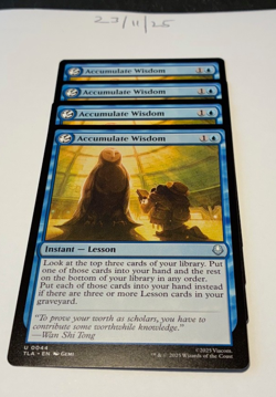 Magic the Gathering MTG Accumulate Wisdom x4 Uncommon Cards NM/M Avatar - Image 1