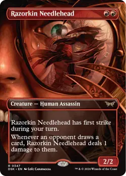 MTG Razorkin Needlehead - Duskmourn - Borderless FOIL - Image 1