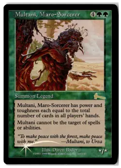 MTG Foil Multani, Maro-Sorcerer - Urza's Legacy Moderately Played English - Image 1