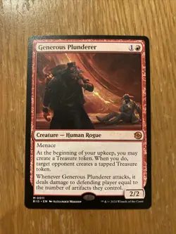 Generous Plunderer - 11 - The Big Score- Near Mint - MTG - Image 1