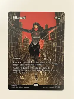 SILKGUARD mtg NM-M Spider-Man Marvel Universe Mythic MTG - Image 1