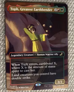 MTG Toph, Greatest Earthbender TLE 0070 R NM Regular Borderless - Image 1