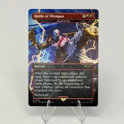 Battle of Olympus (World at War) NON-FOIL God of War Secret Lair MTG Magic - Image 1