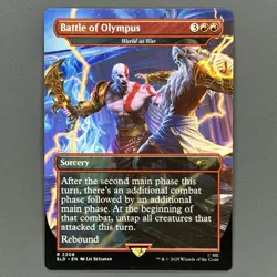 Battle of Olympus (World at War) NON-FOIL God of War Secret Lair MTG Magic - Image 2