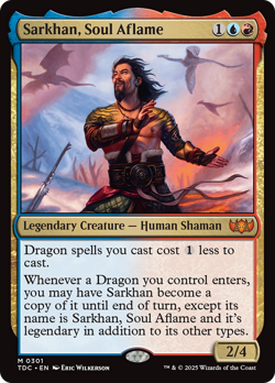 Sarkhan, Soul Aflame #301 | NM | Tarkir Dragonstorm Commander TDC Magic MTG - Image 1