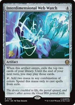 Interdimensional Web Watch -Foil Near Mint MTG Promos: Prerelease Cards - Image 1