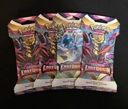 Pokemon TCG Sword and Shield Lost Origin x4 sleeved Booster Packs Lot of 4 820650850691 - Image 1