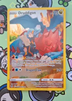 Pokemon TCG Druddigon TG09/TG30 Silver Tempest Trainer Gallery Ultra Rare NM - Image 1