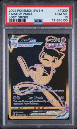 Mew Vmax Pokemon 2022 Sword & Shield Lost Origin TG30 FA/ PSA 10 - Image 1